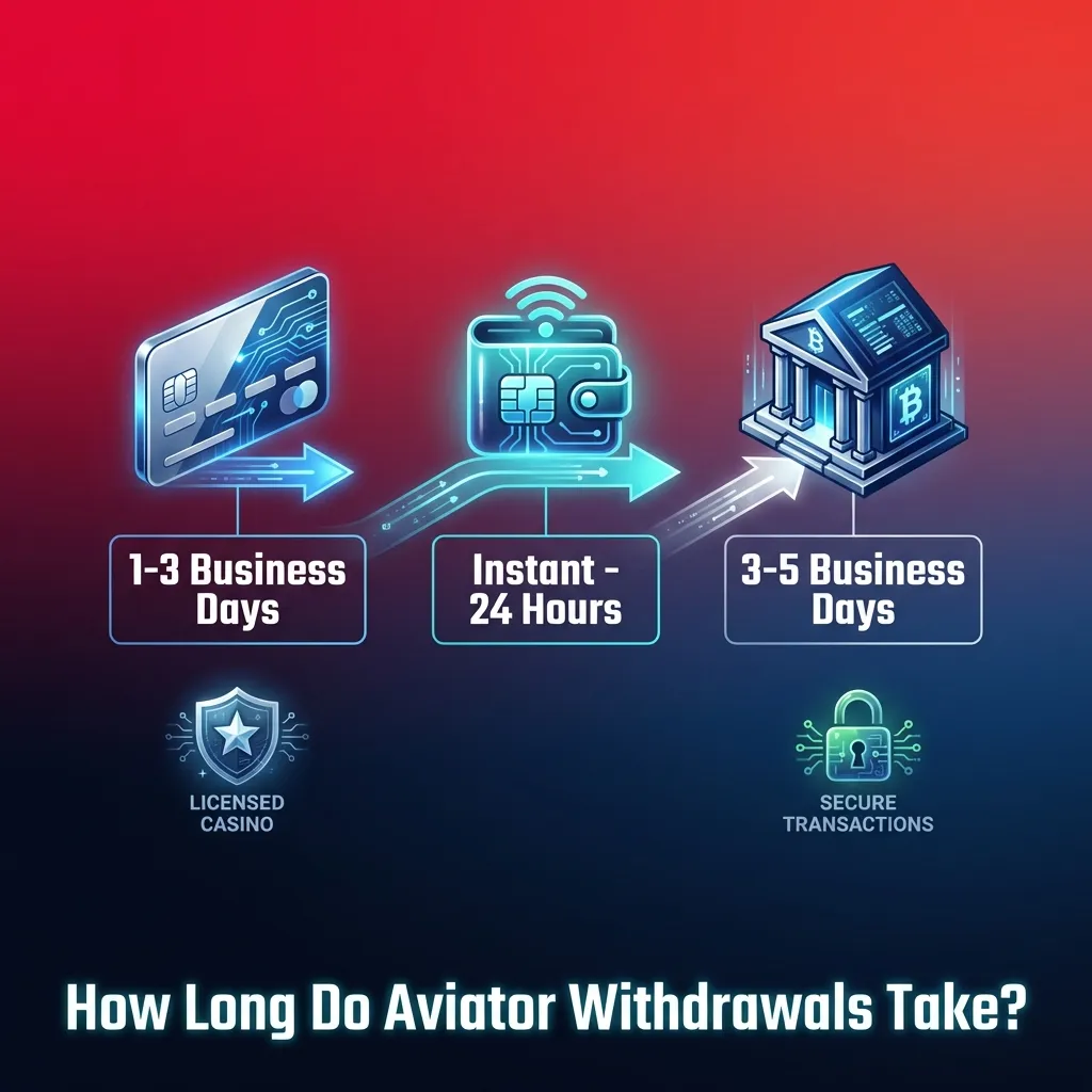 Withdrawal timeframe comparison chart showing UPI at 10-30 mins, bank transfers 24-72 hrs, and crypto 15-45 mins for Aviator game