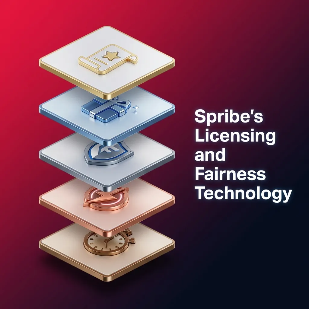 Spribe gaming certification badge showing Curacao eGaming license and provably fair technology verification system