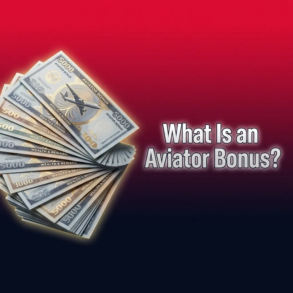 Casino bonus concept showing extra funds and free spins for Aviator game with welcome offer illustration