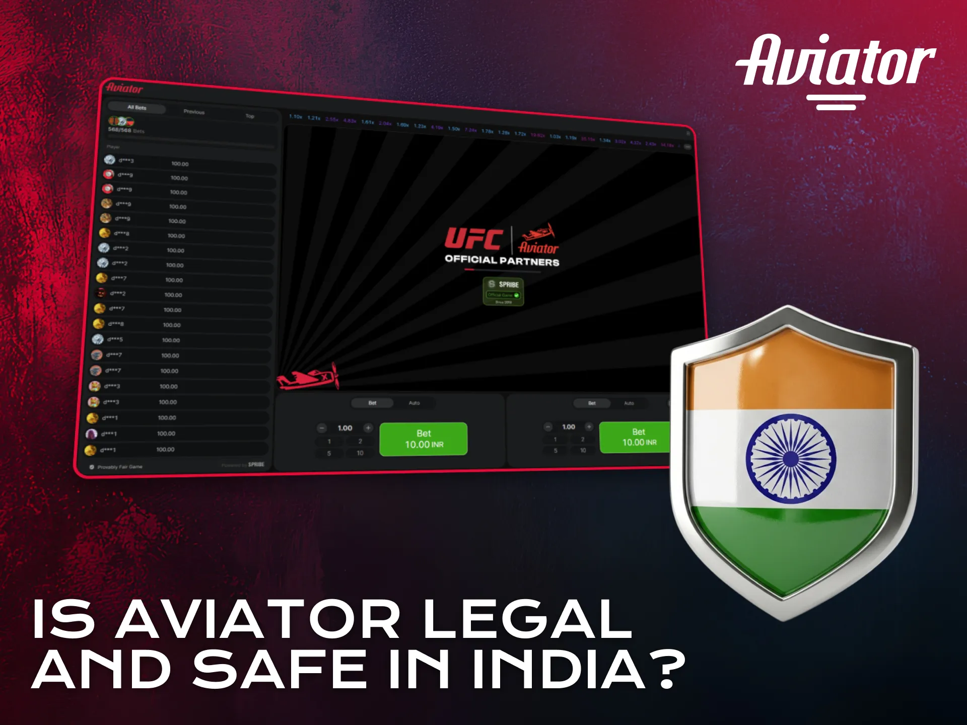 Check whether Aviator is legal and safe for players in India.