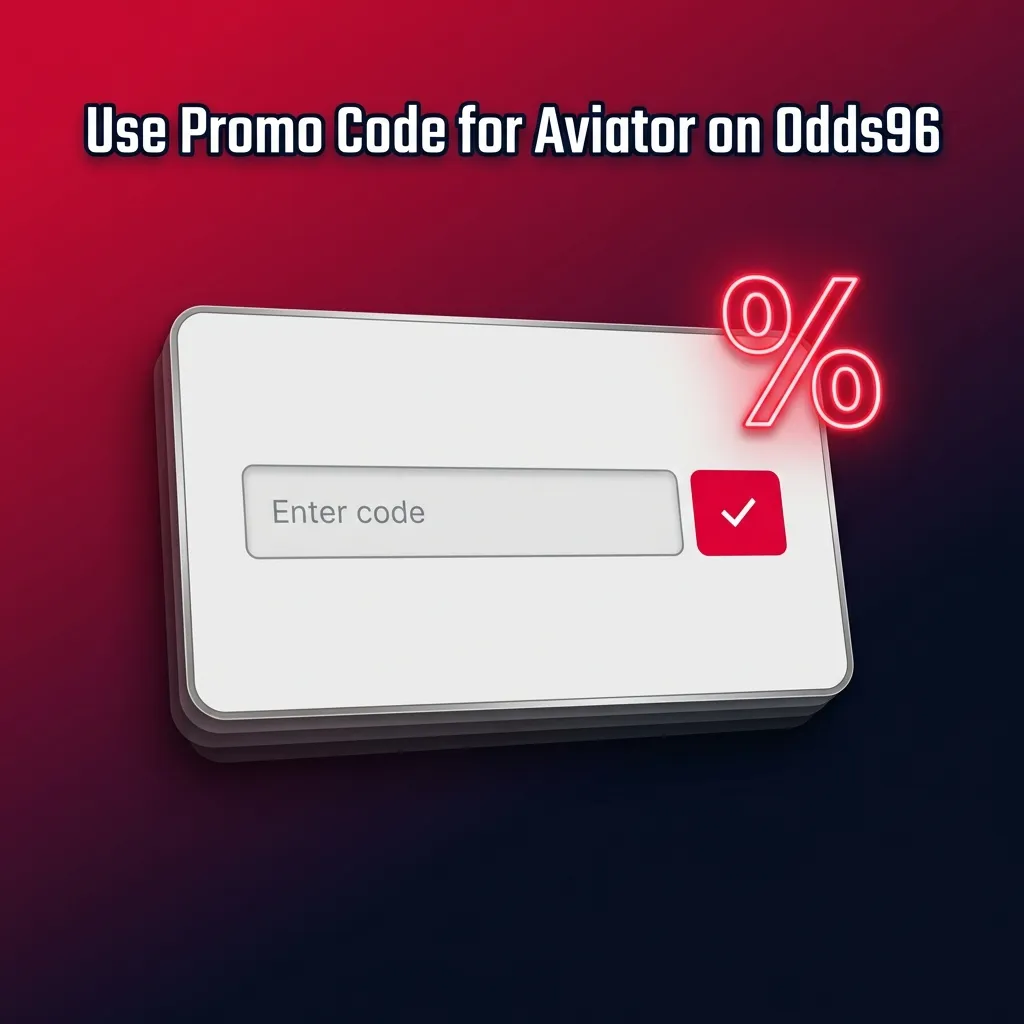 Aviator promo code AVIATOR200 entry field on Odds96 registration page for 10% welcome bonus boost