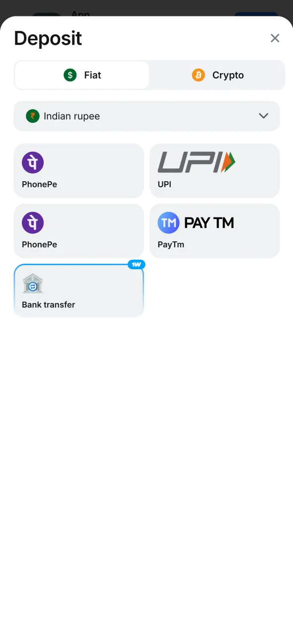 Make a deposit to start Aviator gameplay in 1win app.