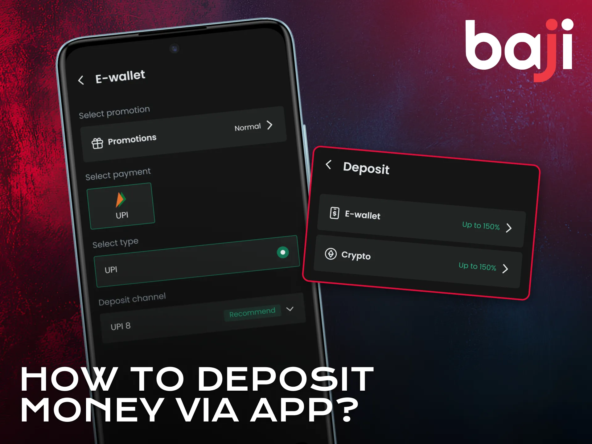 Add money securely via the Baji Live application for Aviator.