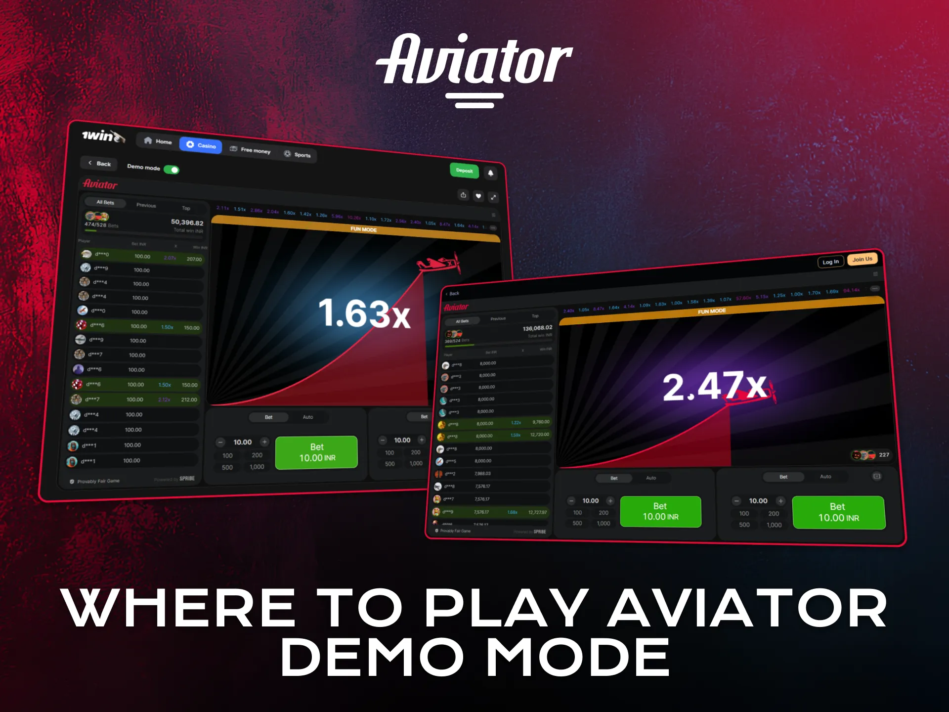 Find trusted platforms where Aviator demo mode is available.