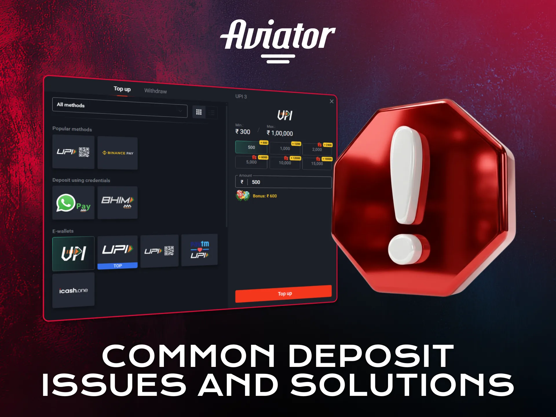 Fix typical Aviator deposit problems using practical guidance.