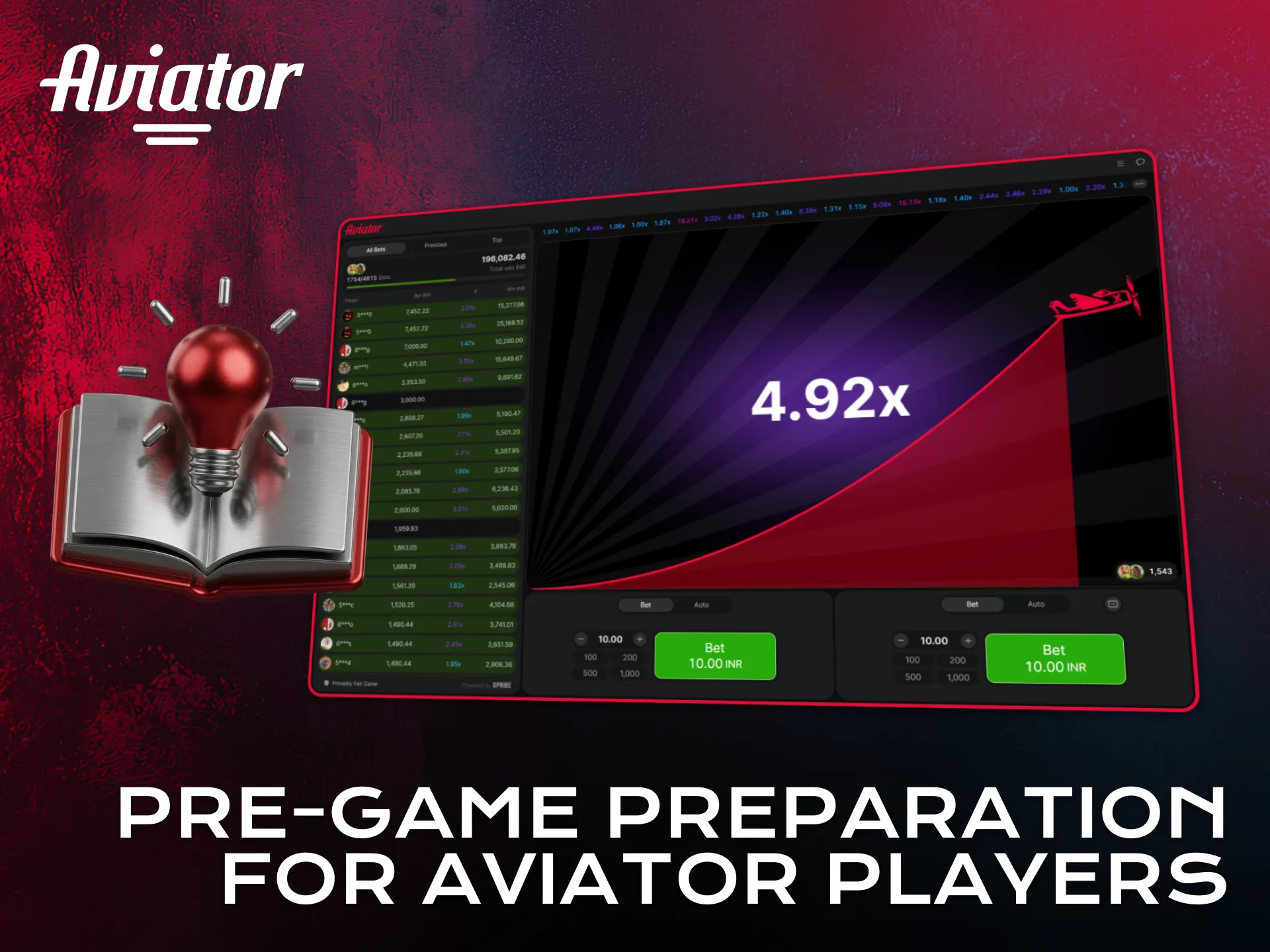 Prepare properly before starting Aviator to increase winning chances.