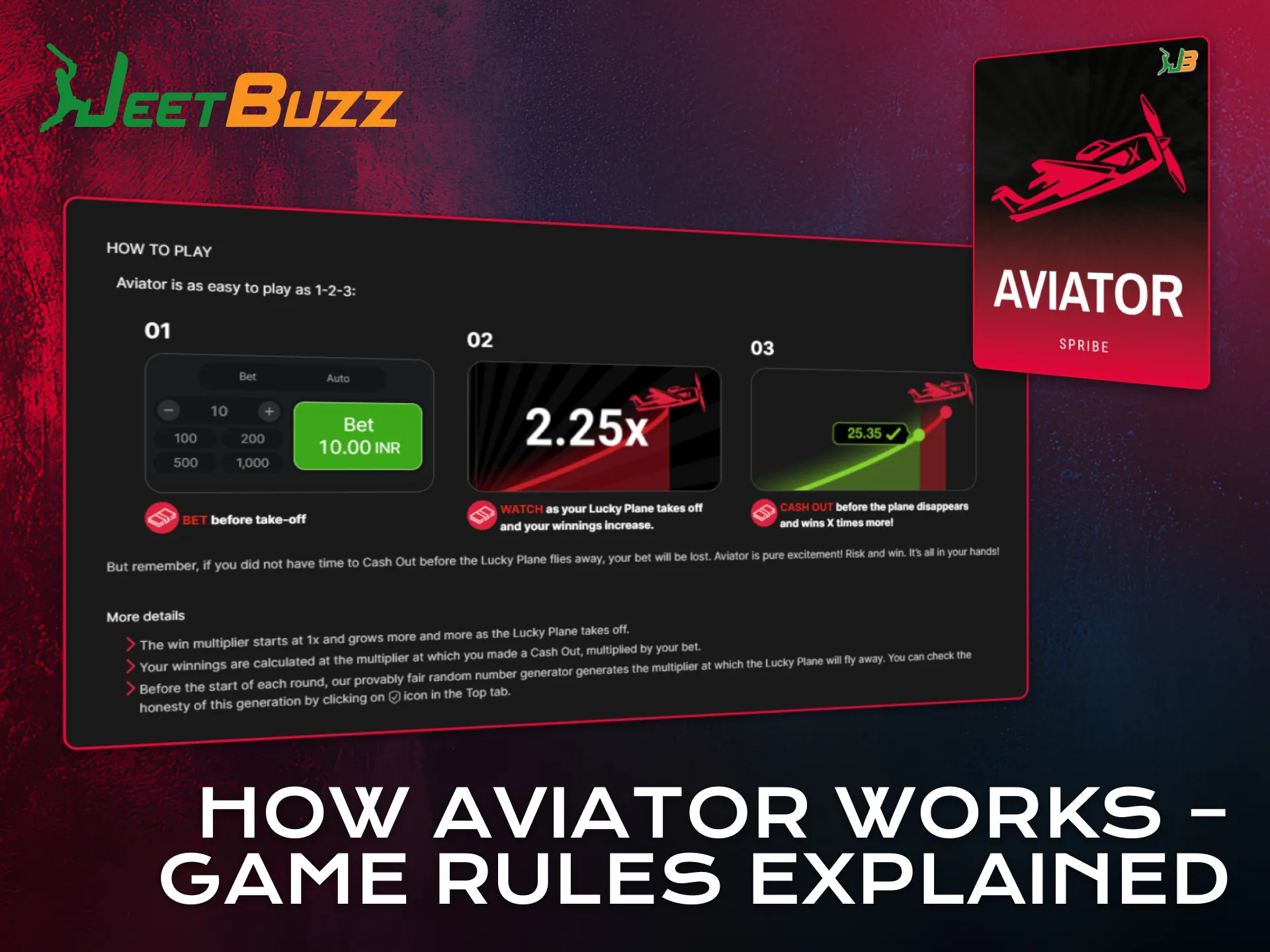 Learn how Aviator works with clear rules explained on Jeetbuzz.