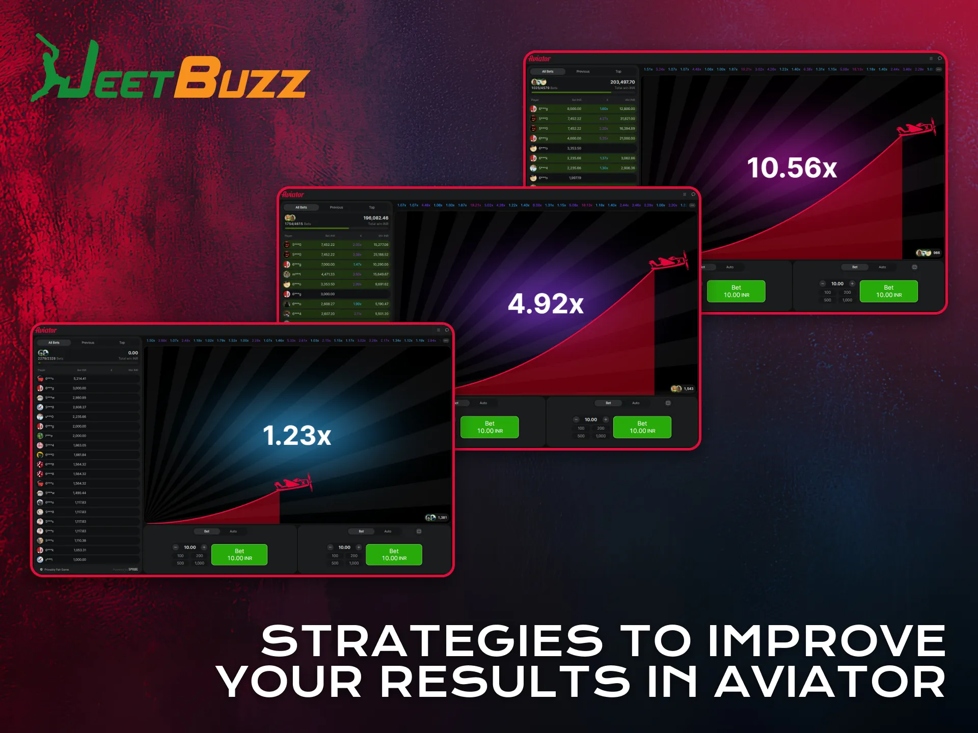 Use smart strategies to improve Aviator results on Jeetbuzz.
