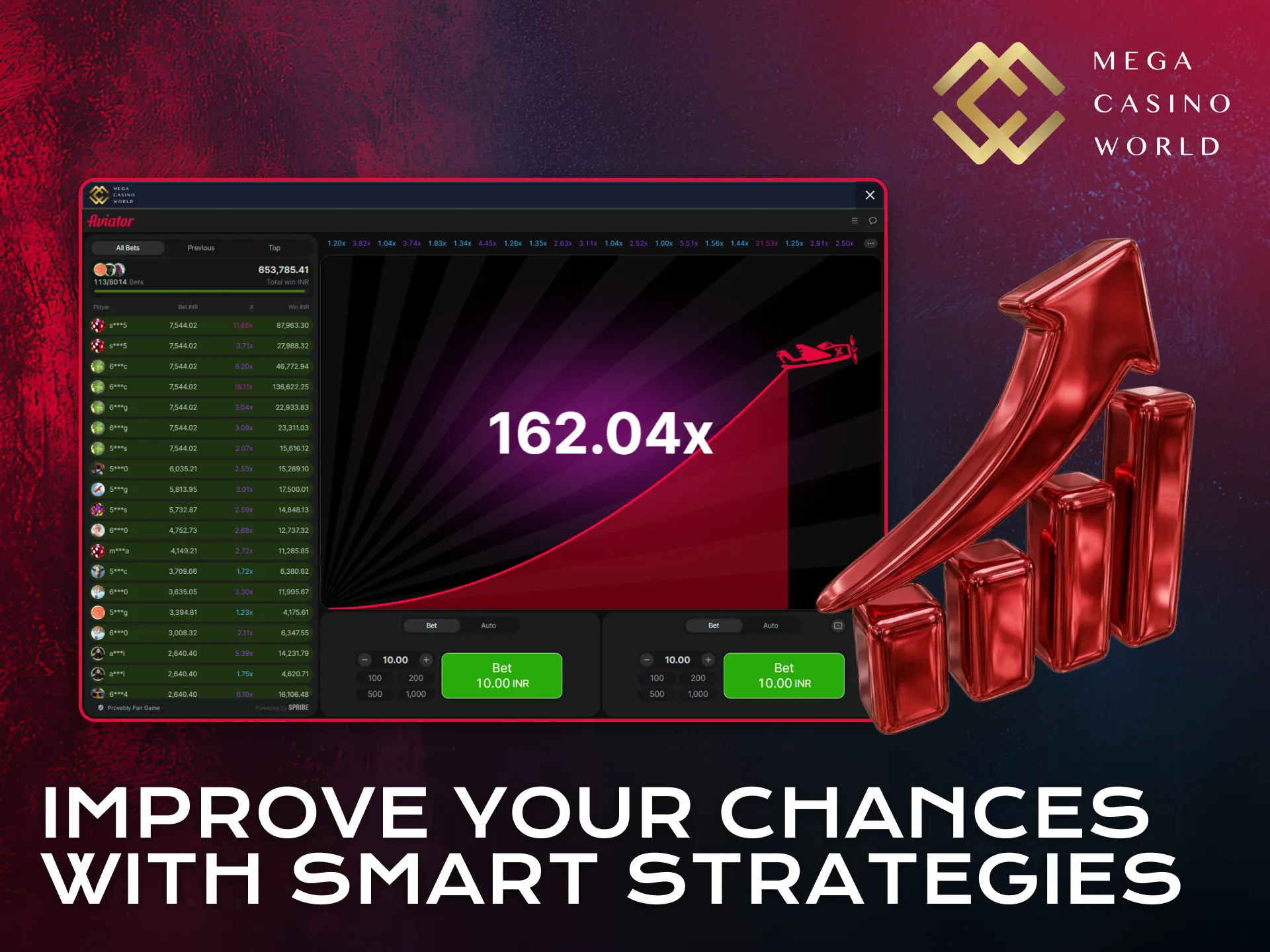 Improve your chances using smart Aviator strategies at Mega Casino World.