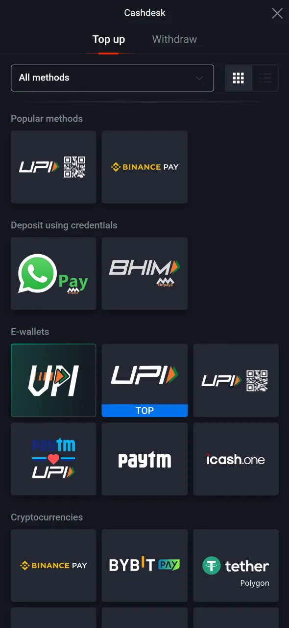 Make a deposit to begin playing Aviator on Pin-Up.