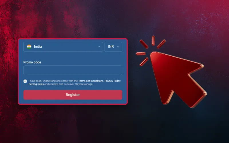 Use one click option to register and enter Aviator faster.